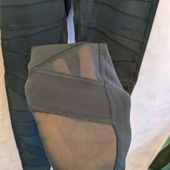 LULULEMON Wunder Under Pant (Hi-Rise) (Tech Mesh 31 ) Submarine size 4 in EUC - Picture 9 of 10
